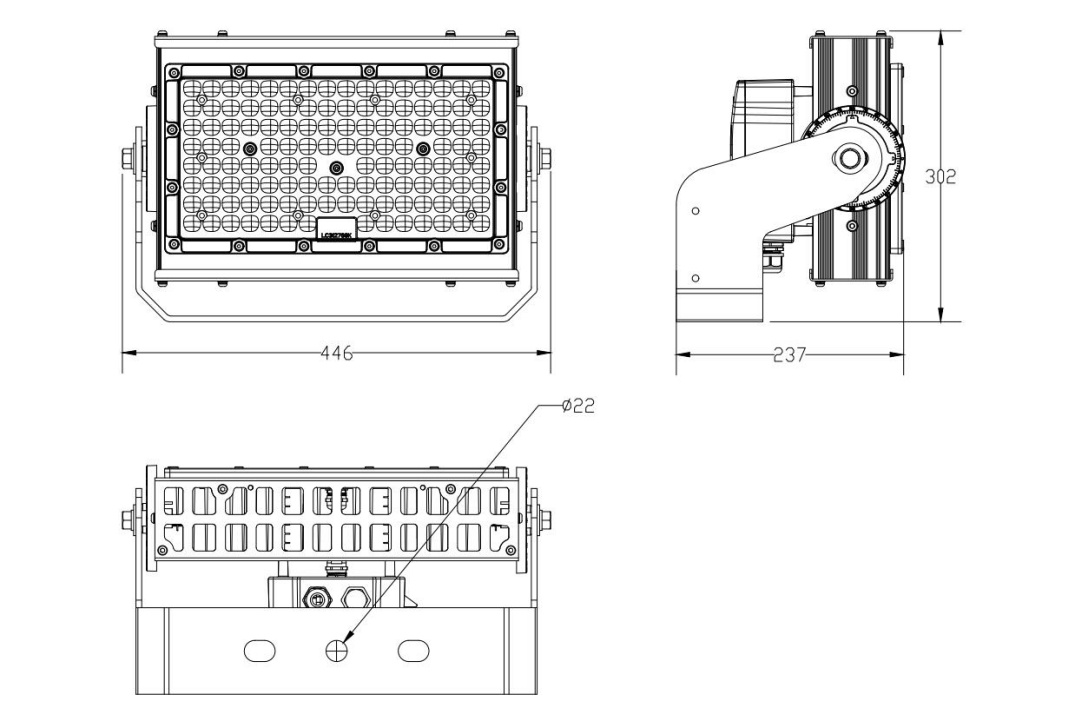 High Power LED Floodlight Sports Lighting